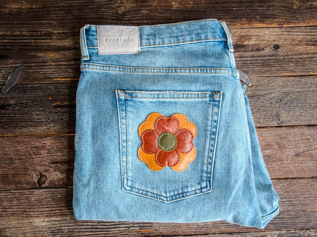 Patchwork Denim | BRAND NEW (never been worn) Everlane 33 waist jean  | The Krista Floral Patchwork | #5