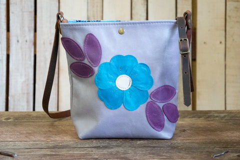 Limited Edition  | The Lavender Folk Floral Small North South tote | THREE Available