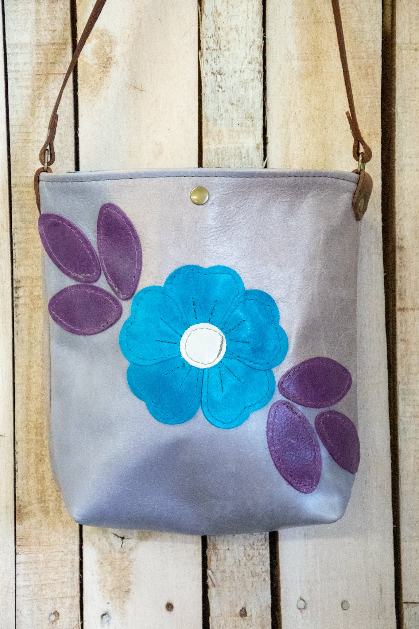 Limited Edition  | The Lavender Folk Floral Small North South tote | THREE Available