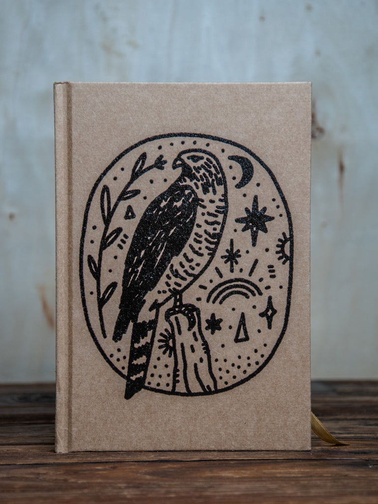 The Journal | Handprinted | 8x5 | Glum Lot Press + In Blue |  Magic Hawk