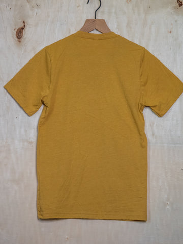 Made in USA | T-shirt | Rainbow's End | Mustard unisex tee