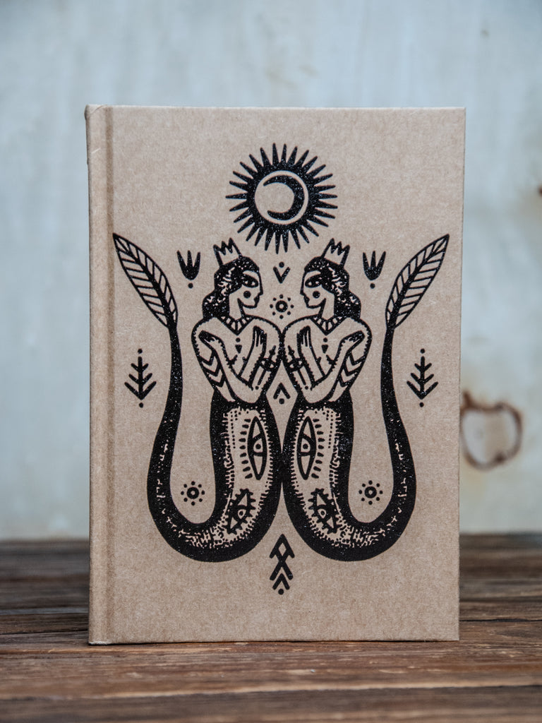 The Journal | Handprinted | 8x5 | Glum Lot Press + In Blue | Witchy Mermaid Magic