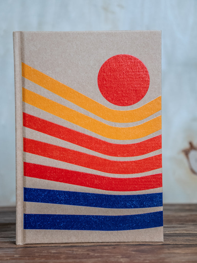 The Journal | Handprinted | 8x5 | Glum Lot Press + In Blue | The Sunrise