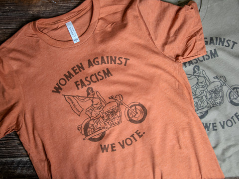 Made in USA | T-shirt Unisex | Women Against Fascism | Multiple Colors