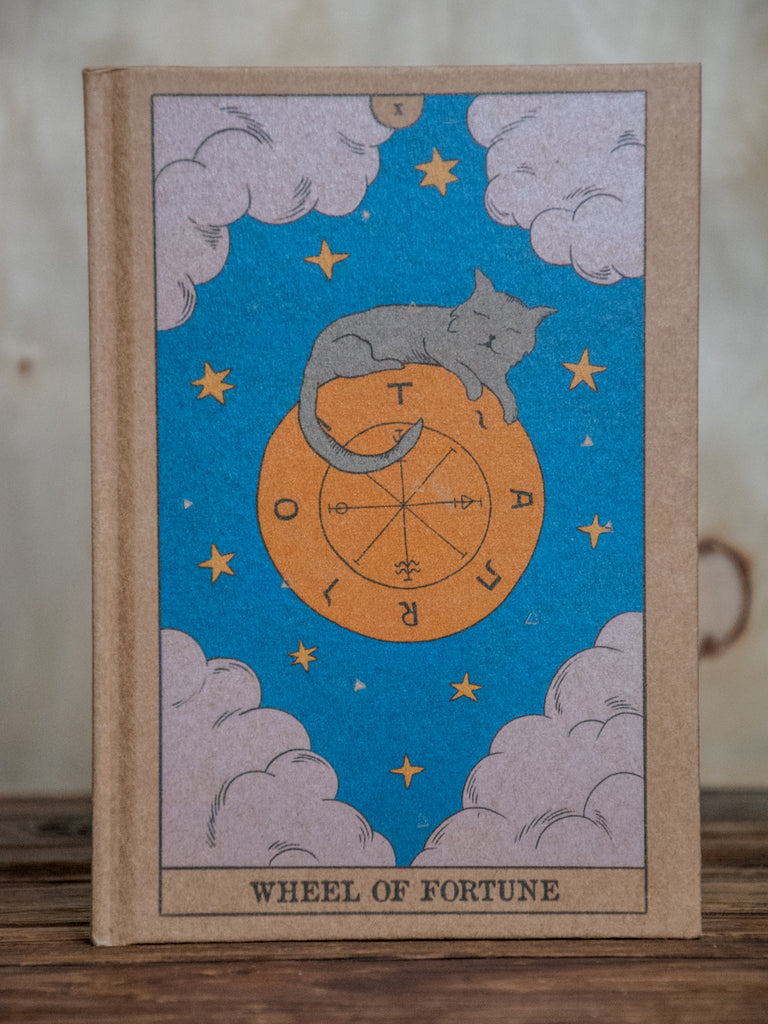 The Journal | Handprinted | 8x5 | Glum Lot Press + In Blue | Wheel Of Fortune