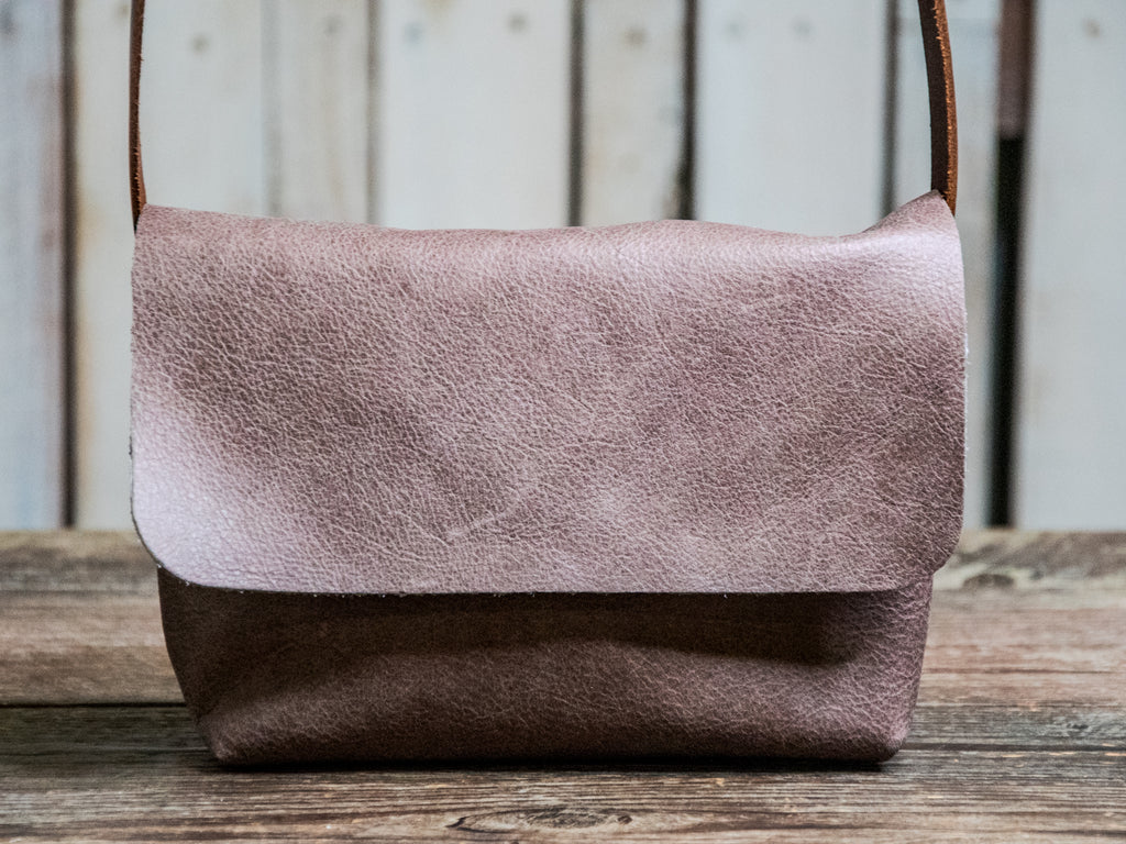NEW LIMITED COLORS! | Mini Leather Satchel | Crossbody | Ready to ship | Lavender