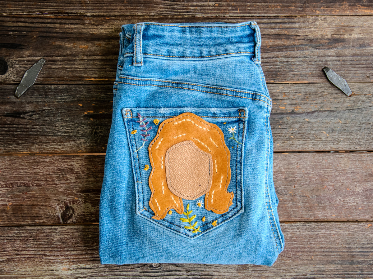 Patchwork Denim | Waist 29 Size 8-9-10 | WAX skinny | THE DOLLY ICON J ...