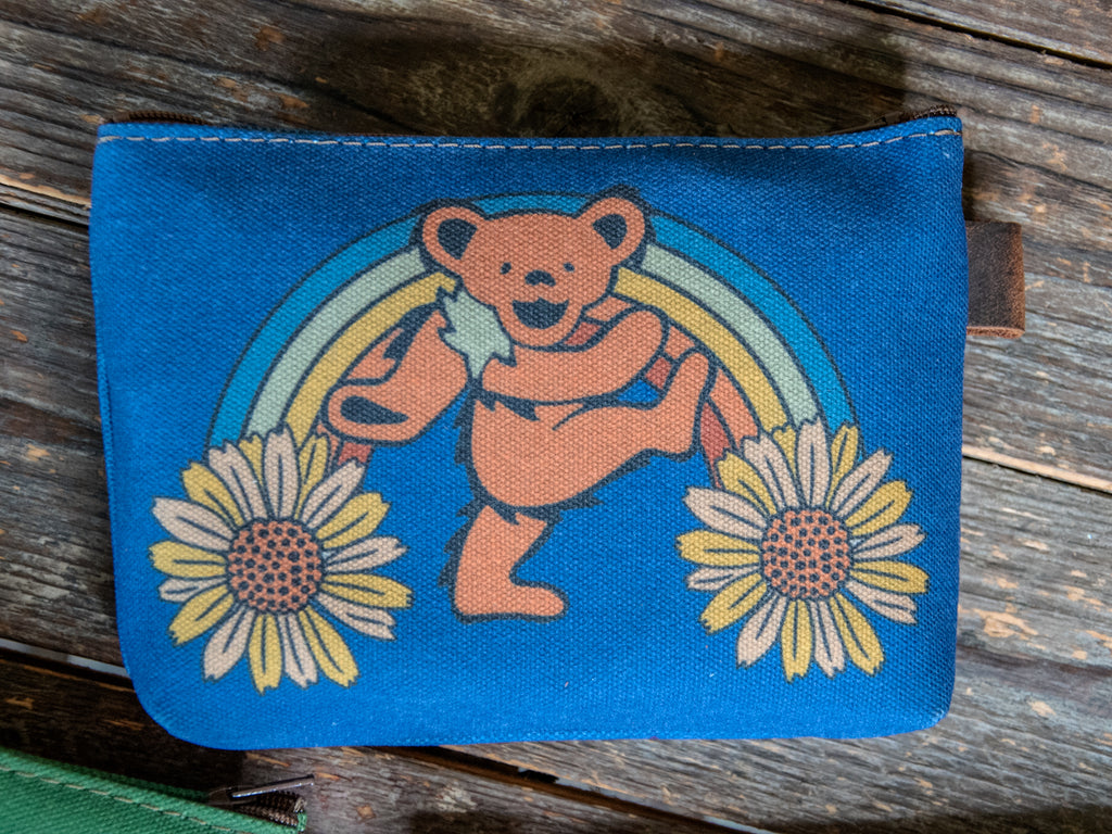 Rainbow's End  | Hand printed MEDIUM Canvas Pouch