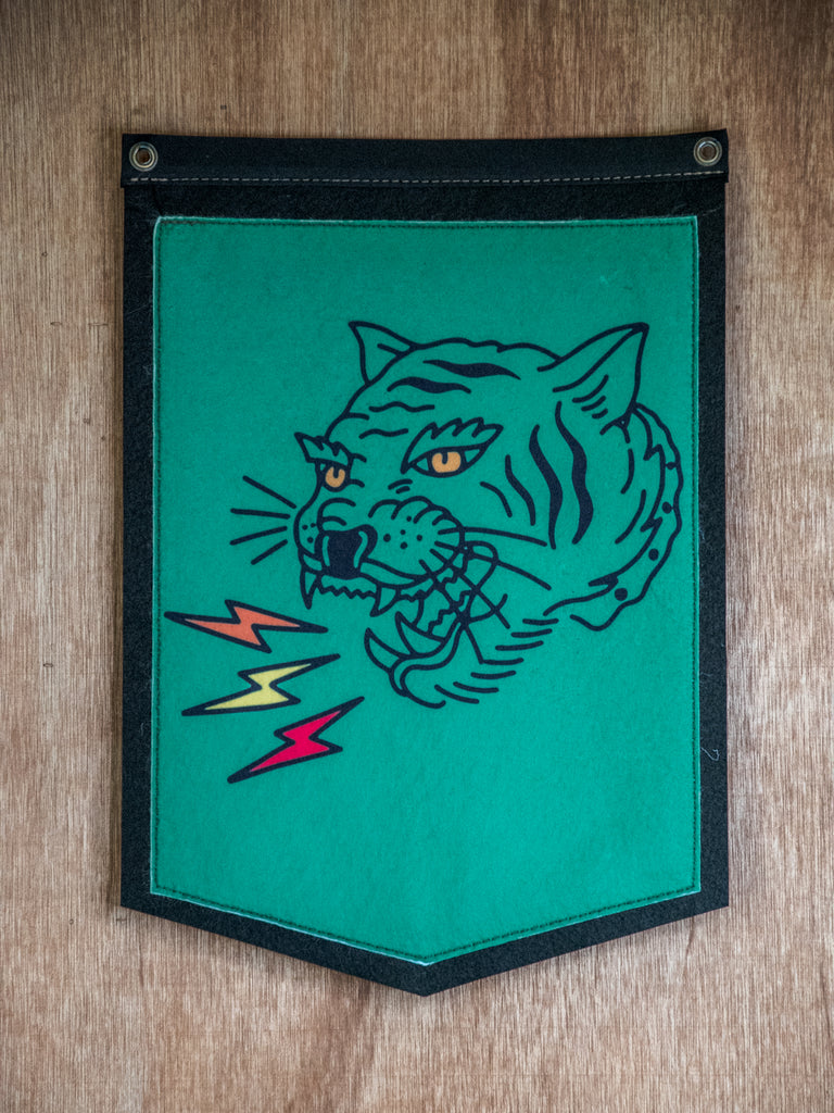 Backed Medium Camp Flag | Wall Decor | Get em tiger