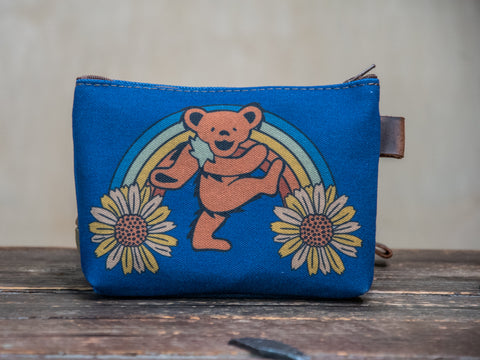 Rainbow's End  | Hand printed MEDIUM Canvas Pouch