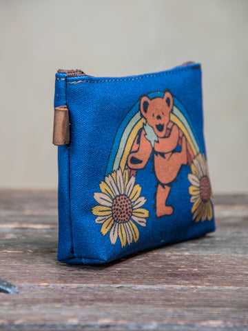 Rainbow's End  | Hand printed MEDIUM Canvas Pouch