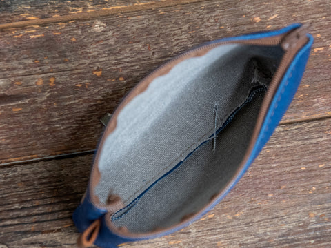 Rainbow's End  | Hand printed MEDIUM Canvas Pouch