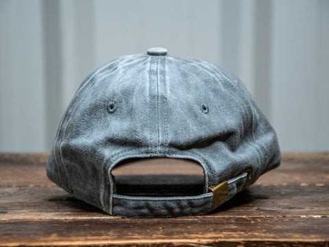 Ready to Ship | Vintage Style Hat | Baseball Cap | Crescent Moon Washed Grey