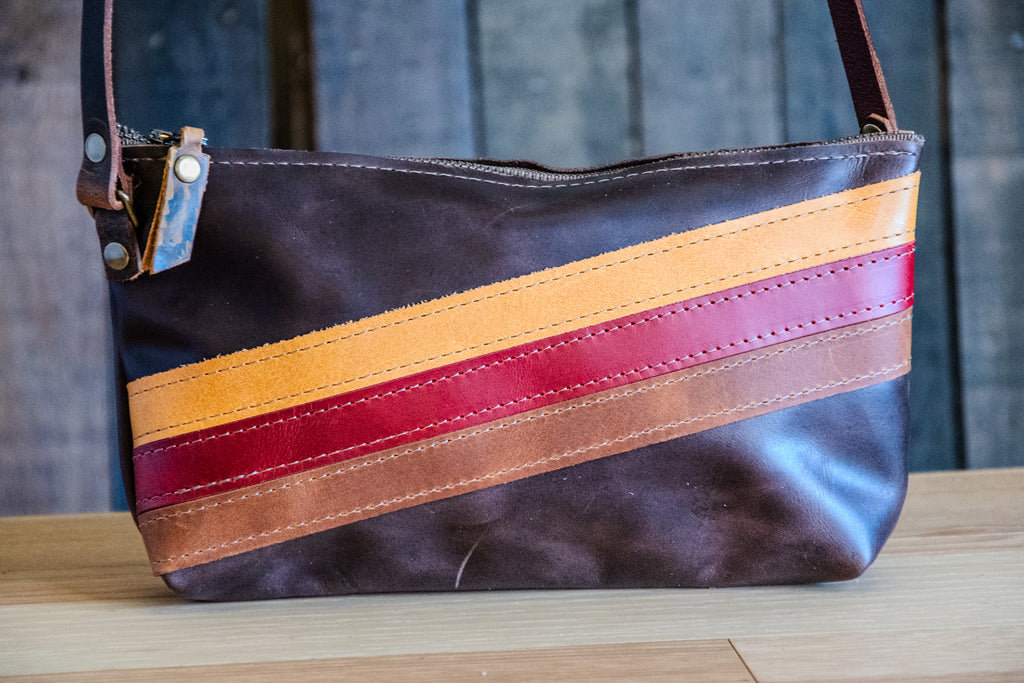 Warehouse sale | The Striped Mini Zip | Zipper | ib34