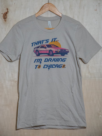 Made in USA | T-shirt | Unisex | Driving to Chicago | Heather Dust