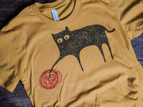 Made in USA | T-shirt Unisex | Meow | Multiple Colors