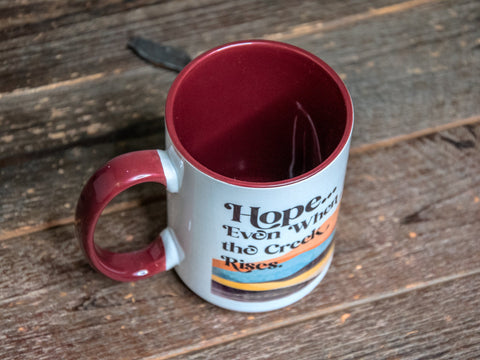 Large Mug | Hope even when the creek rises | Camp Blue