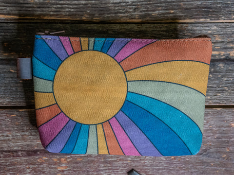 Sunrise | Hand printed MEDIUM Canvas Pouch