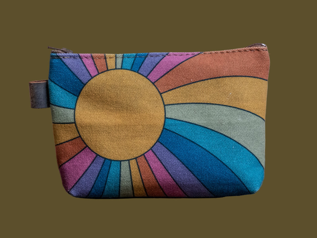 Sunrise | Hand printed MEDIUM Canvas Pouch