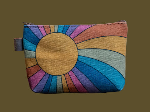 Sunrise | Hand printed MEDIUM Canvas Pouch
