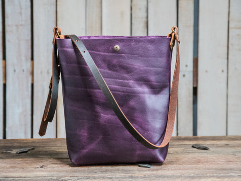 Special Edition Colors | Handmade Leather Tote Bag | North South Small