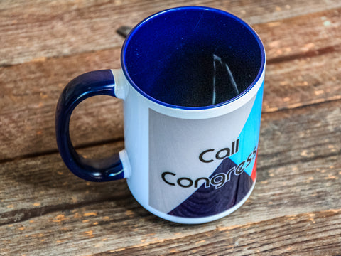 Large Mug | Call Congress | Camp Blue