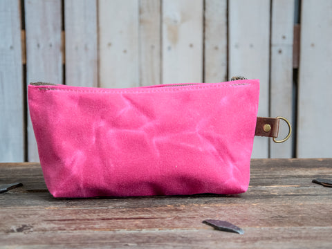 Ready To Ship | NEW Waxed Canvas | The School Pouch | Dolly