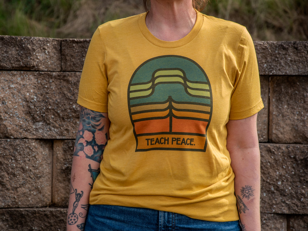 Made in USA | T-shirt Unisex | Teach Peace | Multiple Colors