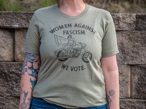 Made in USA | T-shirt Unisex | Women Against Fascism | Multiple Colors