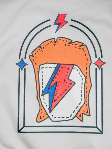 Handprinted T-shirt | Camp Blue | Bowie | Unisex Eco-Friendly Tee