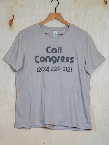 Made in USA | T-shirt | Unisex | Call Congress | Heather Dust