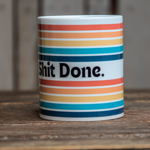 The In Blue Mug | Coffee Cup | Hand printed original artwork mugs | Get Shit Done 11oz