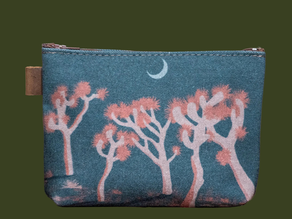 The Desert is calling | Hand printed MEDIUM Canvas Pouch