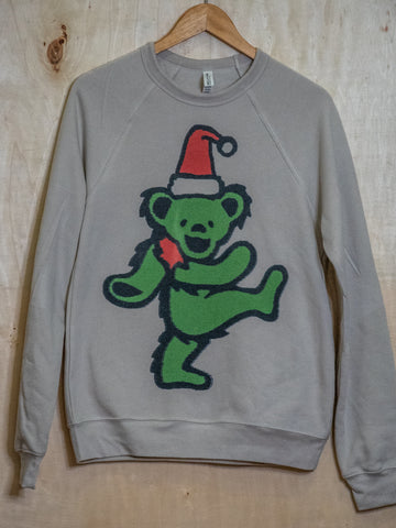 Handprinted Sweatshirt | Holiday Dance | Unisex Tri-Blend |  Heather Dust