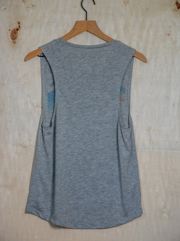 Made In Usa | Printed Muscle Tank | Heather Grey | Born To Run