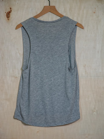 Made In Usa | Printed Muscle Tank | Heather Grey | The Truth is Out There
