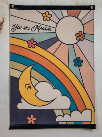 Ready to Ship | Canvas Banner | Wall Decor | You are Magical | Camp Blue