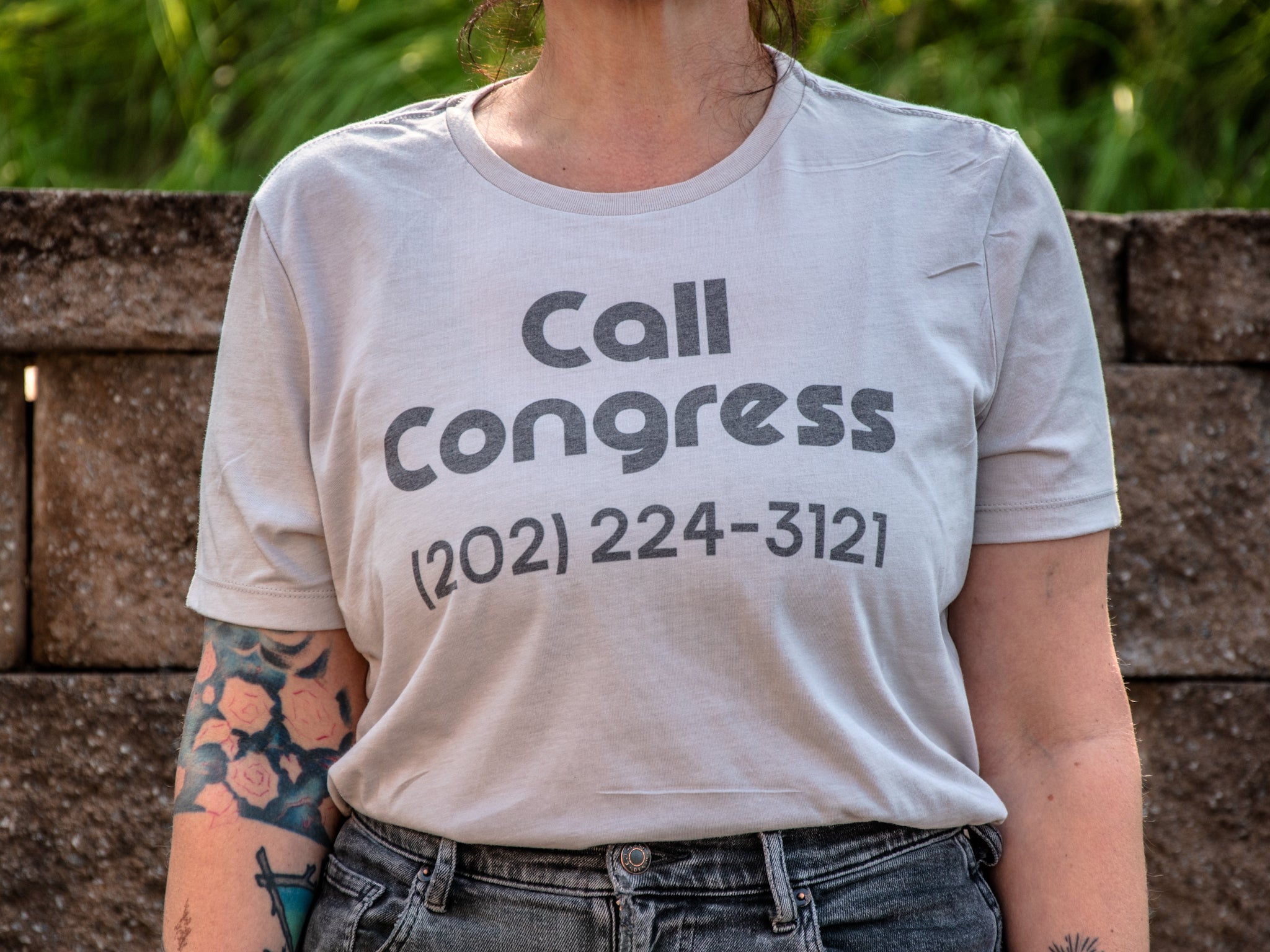 Made in USA | T-shirt | Unisex | Call Congress | Heather Dust