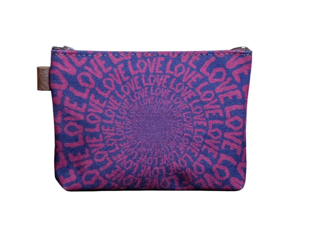 Infinite Love  | Hand printed MEDIUM Canvas Pouch
