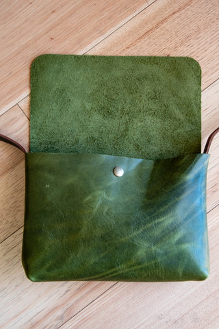 New Moss Green Eco-Tanned Leather Small Batch