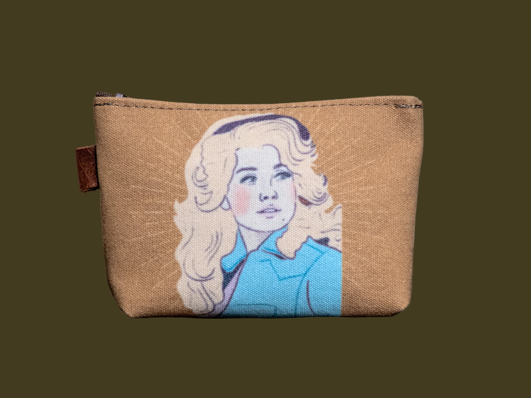 Dolly  | Hand printed MEDIUM Canvas Pouch