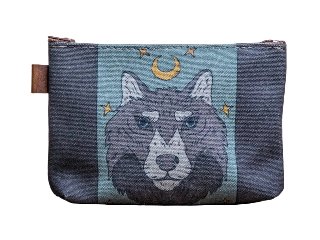 Woolfy | Hand printed MEDIUM Canvas Pouch
