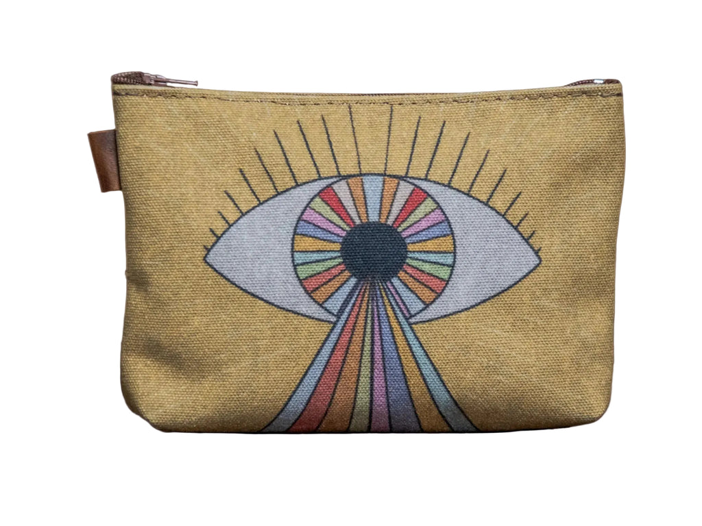 The Magic Eye  | Hand printed MEDIUM Canvas Pouch