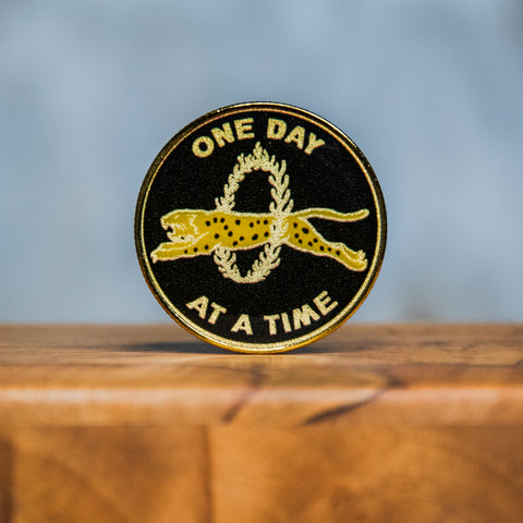 Challenge Coin | Recovery Coin | Glum Lot Press | Sometimes Quickly Sometimes Slowly