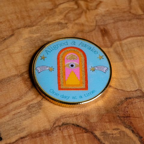 Challenge Coin | Recovery Coin | Glum Lot Press | Awake & Aligned
