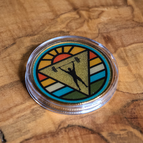 Challenge Coin | Affirmation Coin | Glum Lot Press | One More Rep