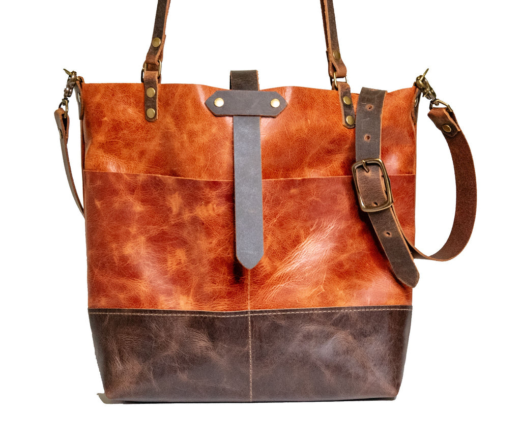 Ready to Ship | Marmalade ML Tote in Leather | Medium | Eco Friendly Leather Bag