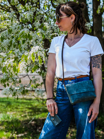 The Mini Satchel Mother's Day Bundle | SHIPS BY MAY 7th! | Handmade Leather Bag and wallet | Bundle 2