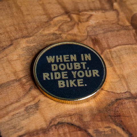Challenge Coin | Affirmation Coin | Glum Lot Press | Ride On