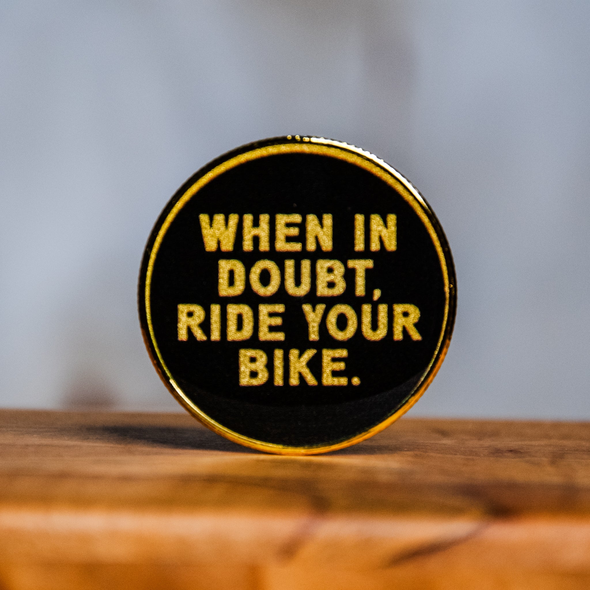 Challenge Coin | Affirmation Coin | Glum Lot Press | Ride On